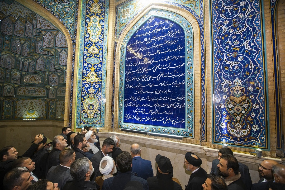 طرح توسعه حرم مطهر علوی تحویل تولیت شد+عکس و فیلم