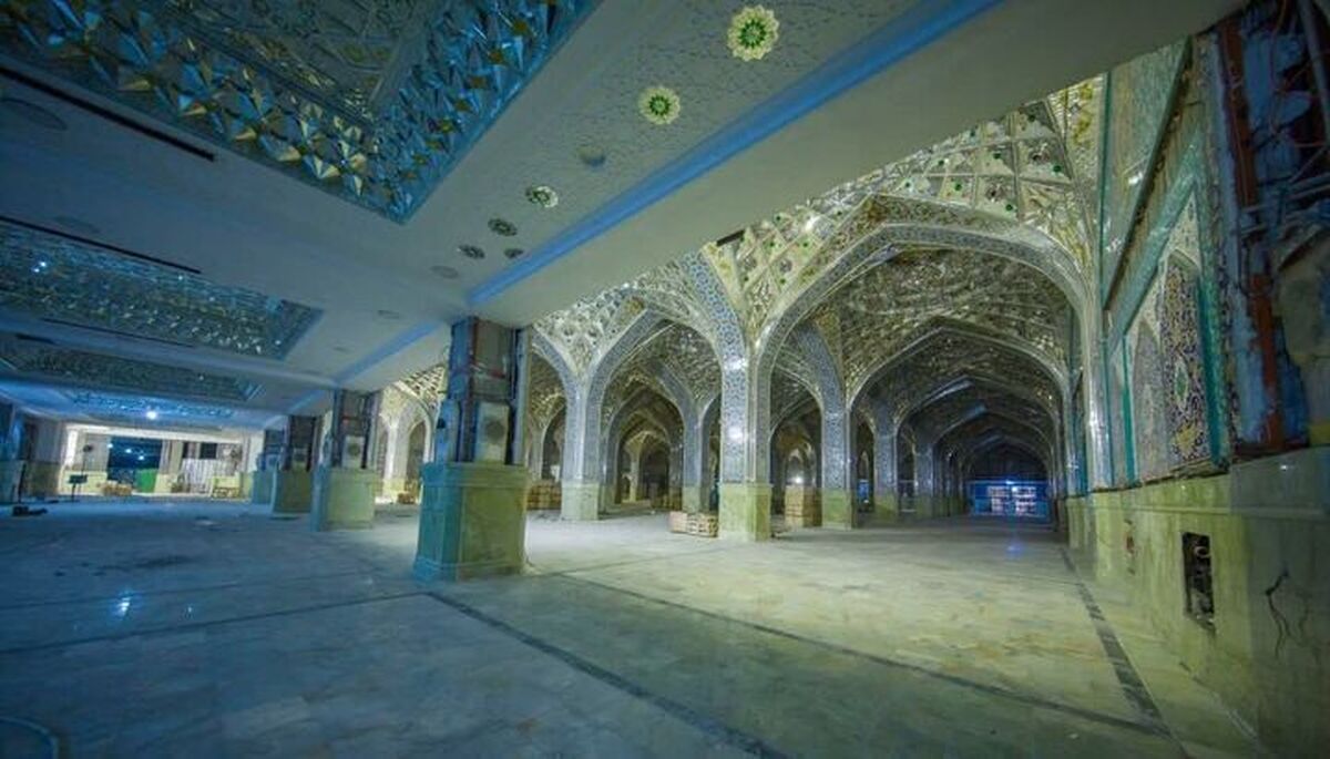 پیشرفت ۸۰ درصدی ساخت صحن حضرت زینب (س) در کربلا